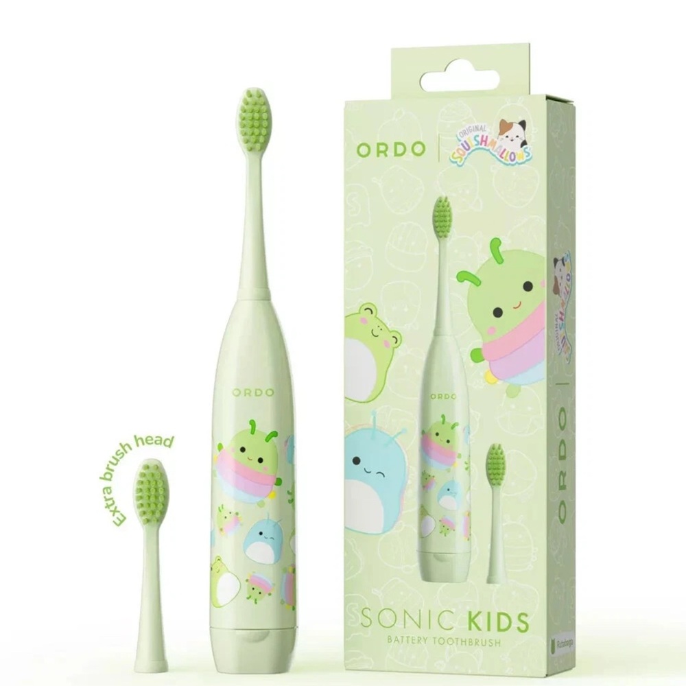 ORDO Sonic Kids Battery Green Toothbrush Original Squishmallows Jazwares New
